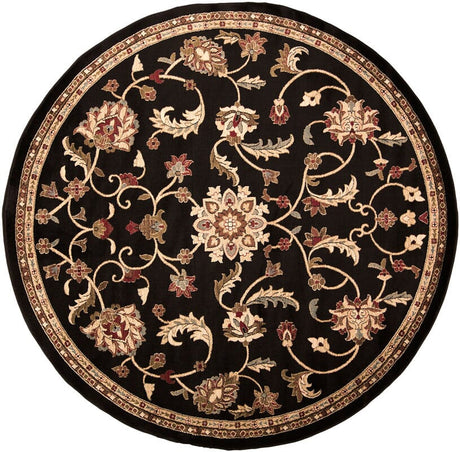 Surya Riley Rly-5025 Jet Black / Caramel / Hot Cocoa Rugs.