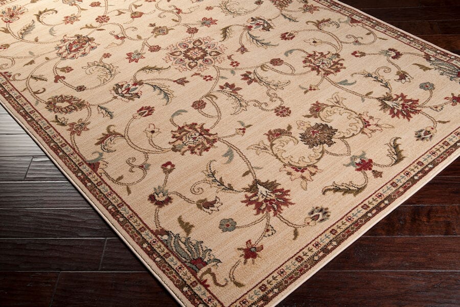 Surya Riley Rly-5026 Parchment / Caramel / Jet Black Rugs.