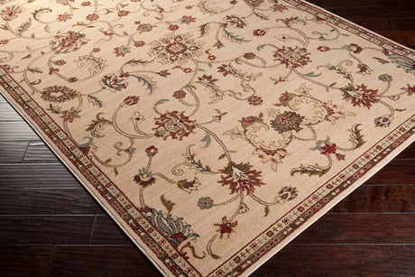 Surya Riley Rly-5026 Parchment / Caramel / Jet Black Rugs.