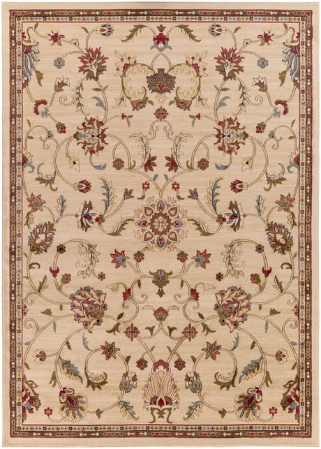 Surya Riley Rly-5026 Parchment / Caramel / Jet Black Rugs.
