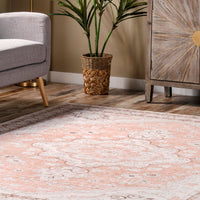 AreaRugs.com Wavaj Nwa1169A Peach Area Rug