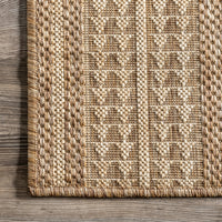 Nuloom Ranya Tribal Nra1766C Light Brown Area Rug