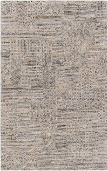 Surya Rosario Roa-2300 Charcoal, Medium Gray, Taupe, Beige Area Rug