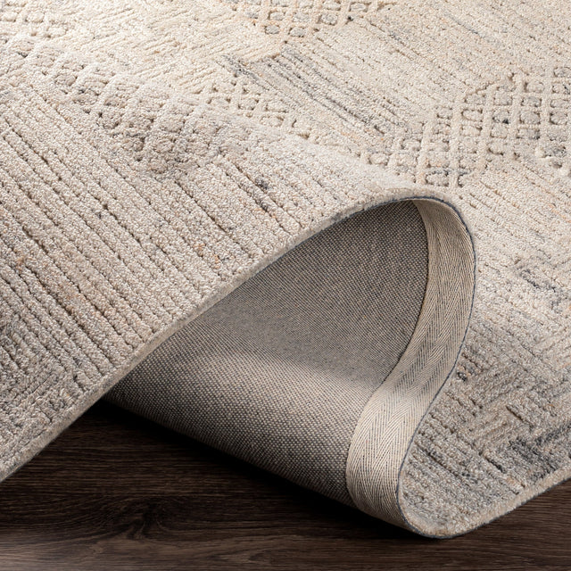 Surya Rosario Roa-2304 Charcoal, Medium Gray, Taupe, Beige Rugs.