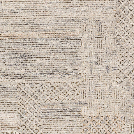 Surya Rosario Roa-2304 Charcoal, Medium Gray, Taupe, Beige Rugs.