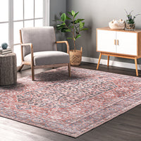 AreaRugs.com Wavaj Nwa1233B Rust Area Rug