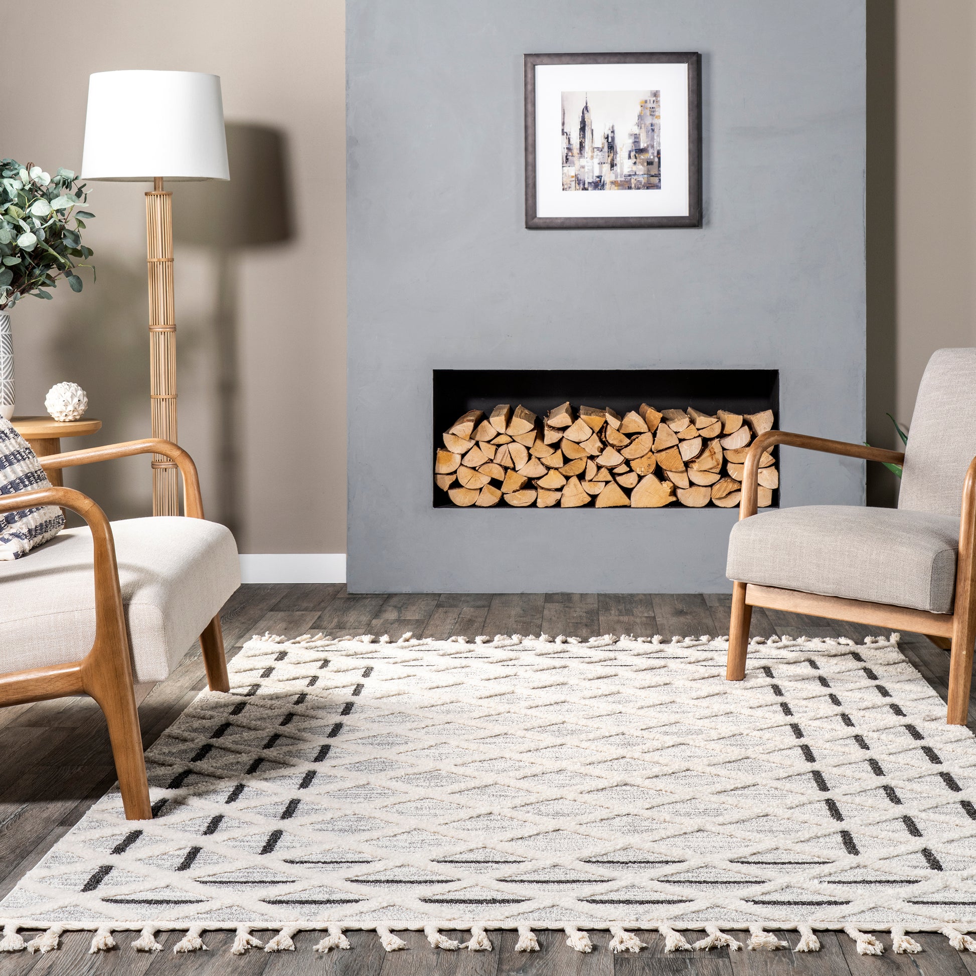 Nuloom Macy Raised Trellis Nma2981A Beige Area Rug