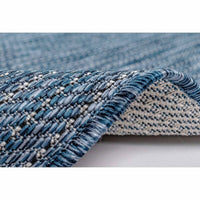 Liora Manne Carmel Texture Stripe 8422/33 Navy Solid Color Area Rug