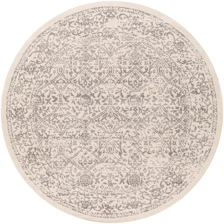 Surya Roma Rom-2300 White, Medium Gray Rugs.