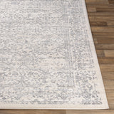 Surya Roma Rom-2300 White, Medium Gray Rugs.