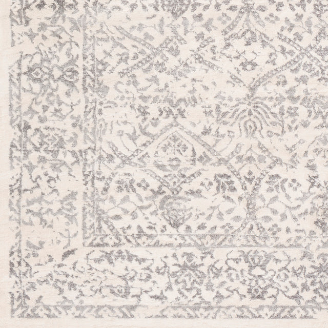 Surya Roma Rom-2300 White, Medium Gray Rugs.