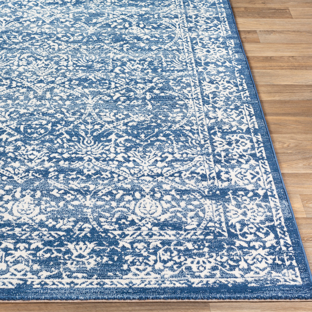 Surya Roma Rom-2301 Navy, Denim, Cream Rugs.