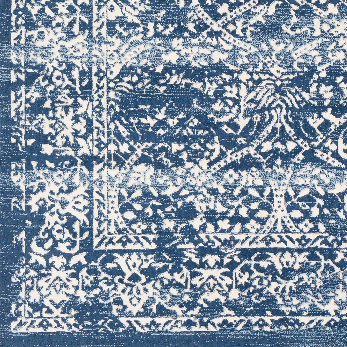 Surya Roma Rom-2301 Navy, Denim, Cream Rugs.