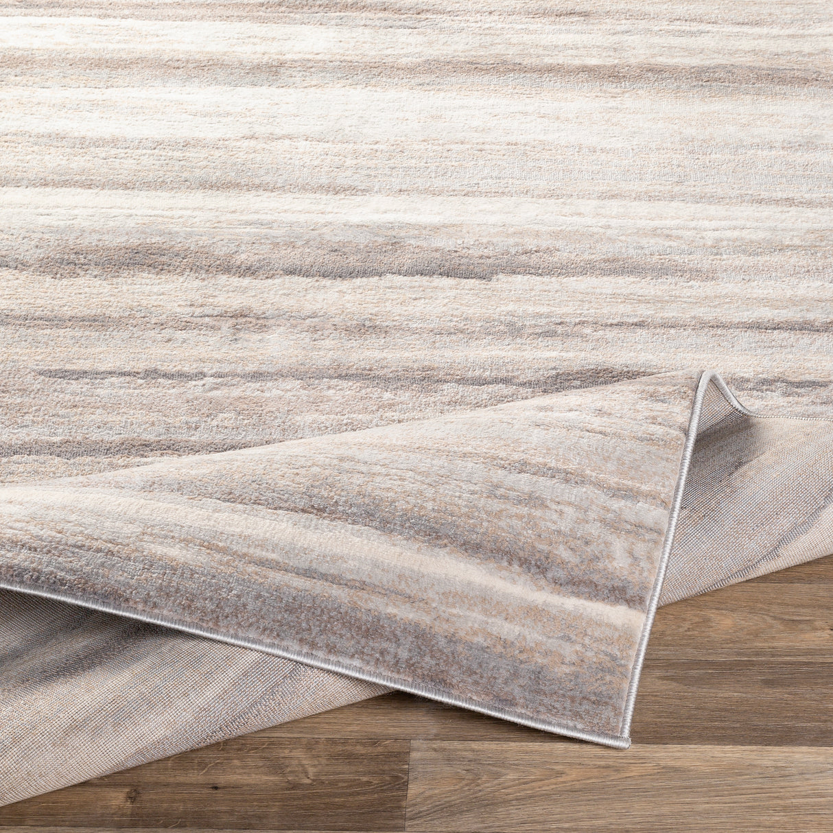 Surya Roma Rom-2306 Medium Gray, Tan, Camel, White Rugs.