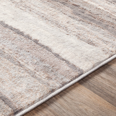 Surya Roma Rom-2306 Medium Gray, Tan, Camel, White Rugs.