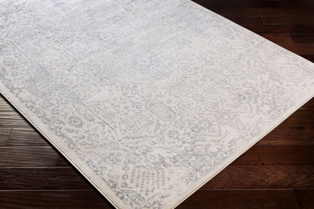Surya Roma Rom-2314 Medium Gray, Light Gray, White Rugs.