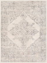 Surya Roma Rom-2322 White, Light Gray, Medium Gray Rugs.