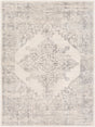 Surya Roma Rom-2322 White, Light Gray, Medium Gray Rugs.