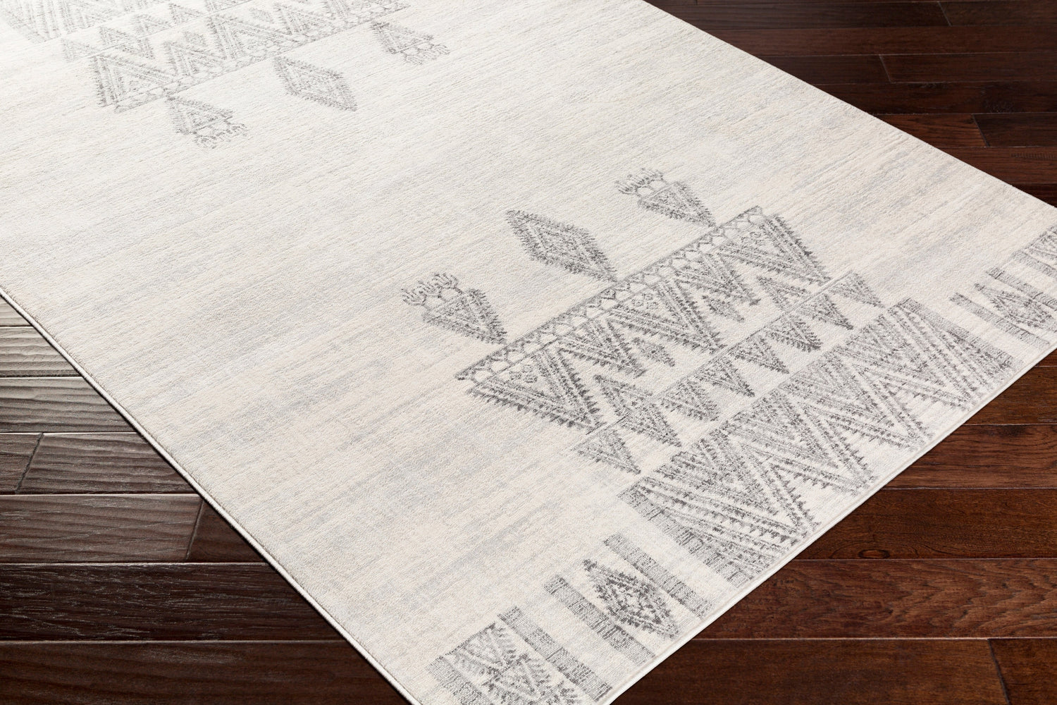 Surya Roma Rom-2325 White, Light Gray, Medium Gray Rugs.