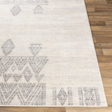 Surya Roma Rom-2325 White, Light Gray, Medium Gray Rugs.