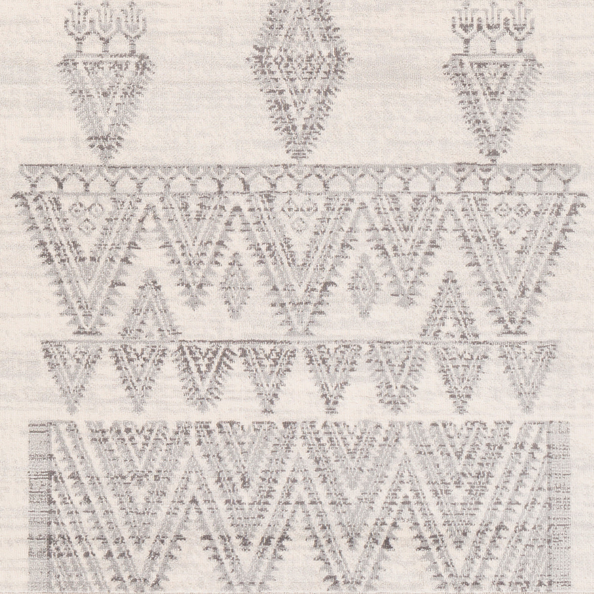 Surya Roma Rom-2325 White, Light Gray, Medium Gray Rugs.