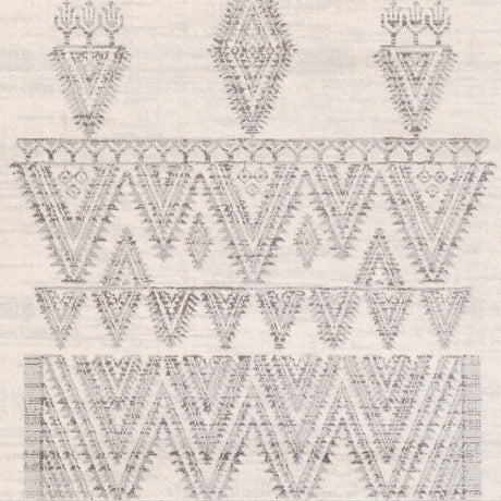 Surya Roma Rom-2325 White, Light Gray, Medium Gray Rugs.