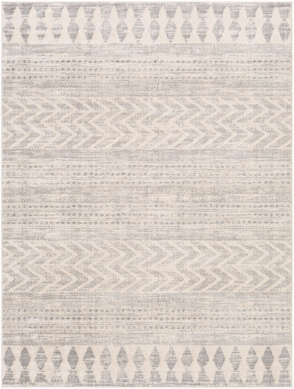 Surya Roma Rom-2329 White, Light Gray, Medium Gray Area Rug