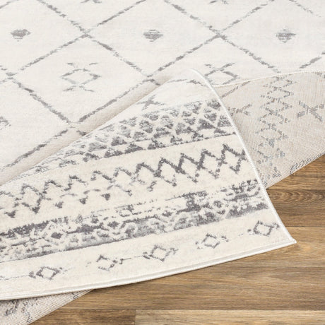 Surya Roma Rom-2338 White, Medium Gray Rugs.