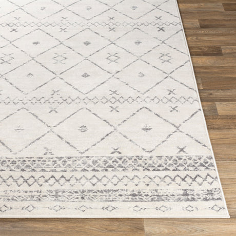 Surya Roma Rom-2338 White, Medium Gray Rugs.