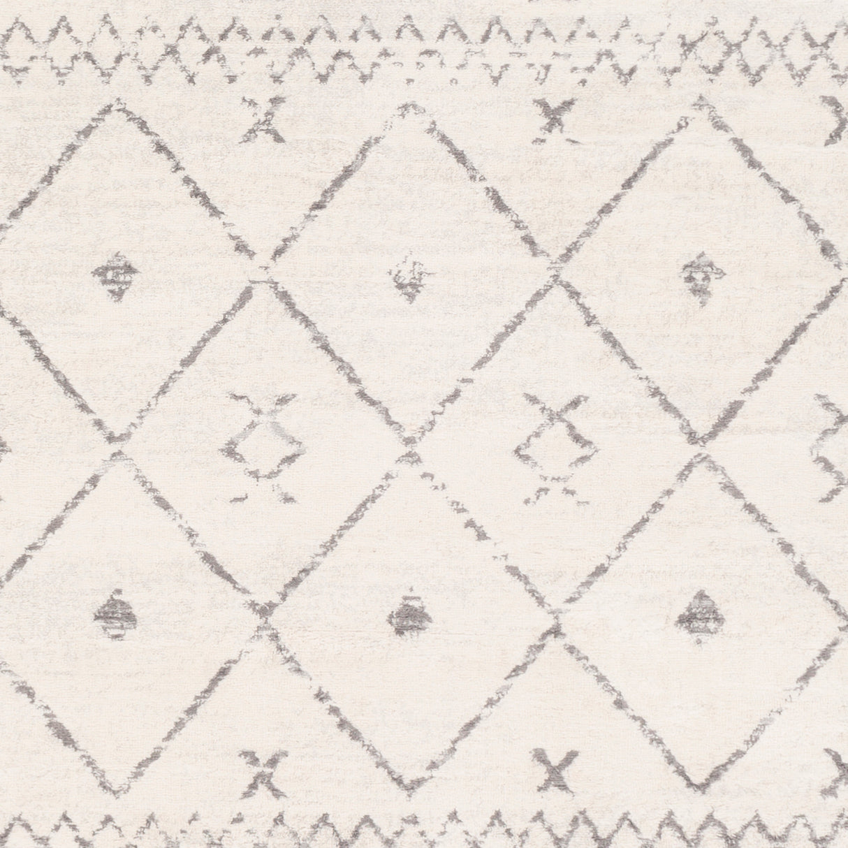 Surya Roma Rom-2338 White, Medium Gray Rugs.