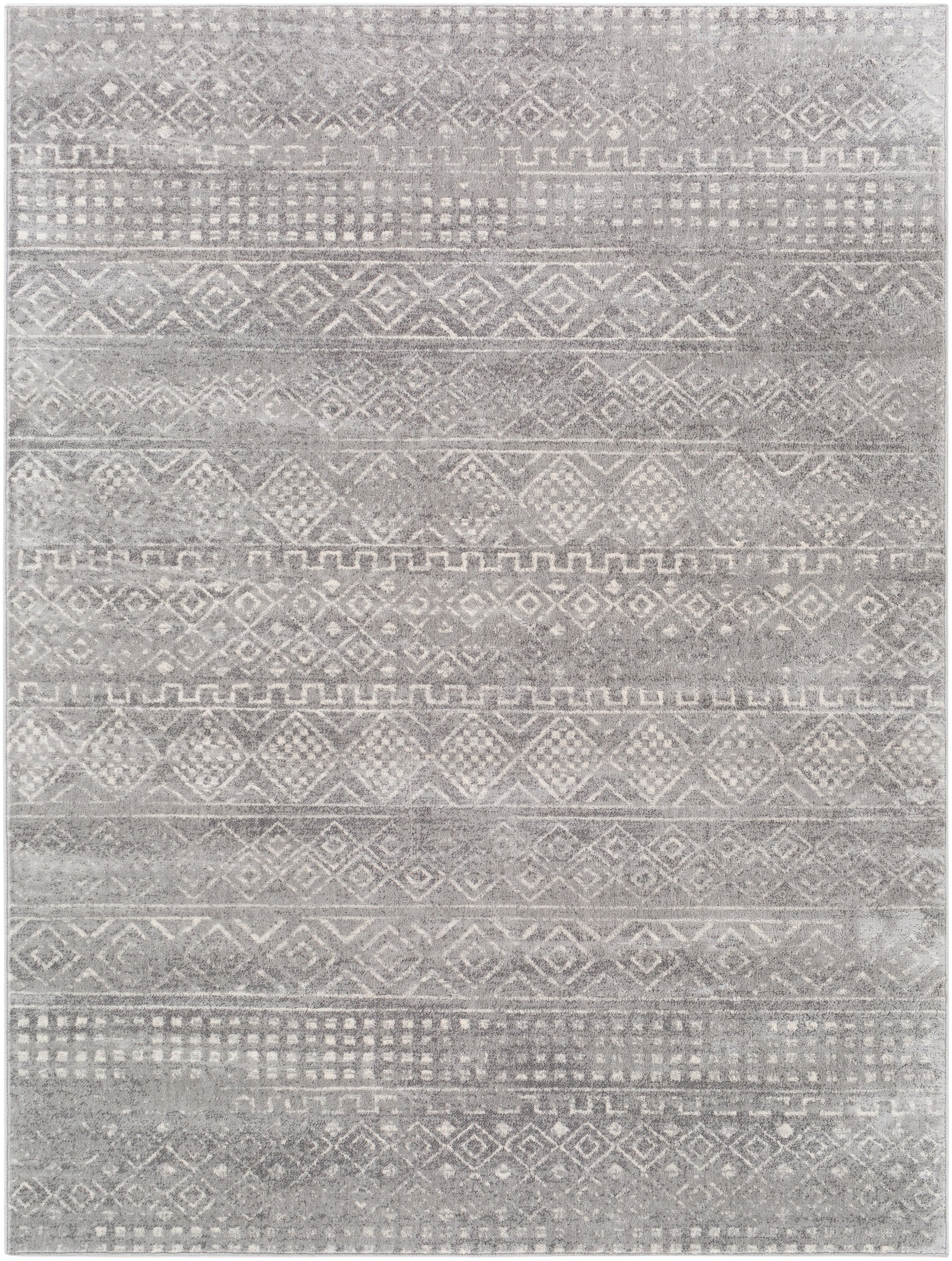 Surya Roma Rom-2340 Medium Gray, Light Gray, White Area Rug