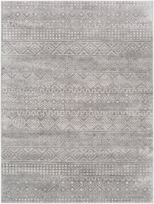 Surya Roma Rom-2340 Medium Gray, Light Gray, White Area Rug