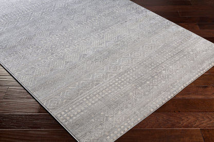 Surya Roma Rom-2340 Medium Gray, Light Gray, White Area Rug