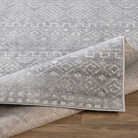 Surya Roma Rom-2340 Medium Gray, Light Gray, White Rugs.