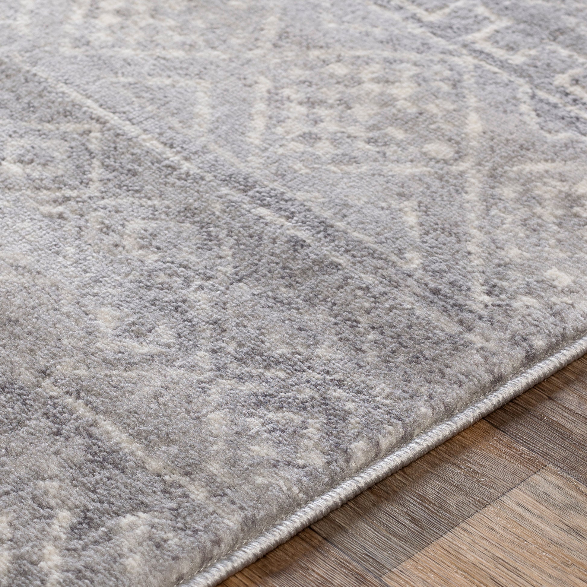 Surya Roma Rom-2340 Medium Gray, Light Gray, White Area Rug