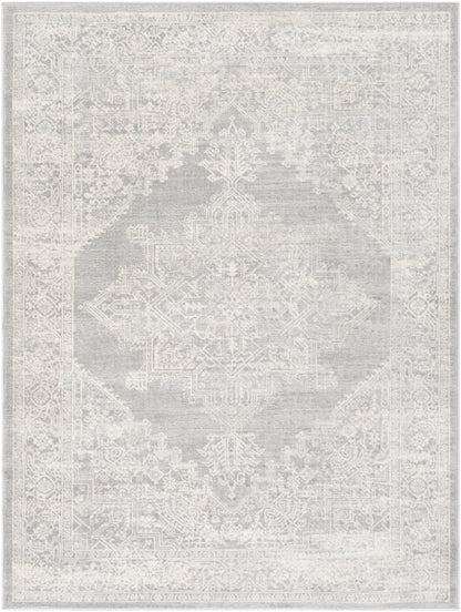 Surya Roma Rom-2348 Light Gray, Medium Gray, White Area Rug