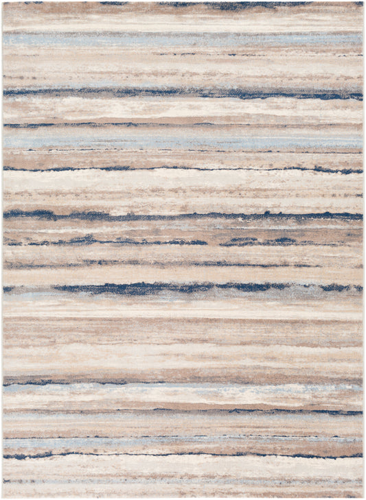 Surya Roma Rom-2349 Dark Blue, Sky Blue, Taupe, White Area Rug