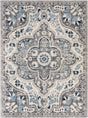 Surya Roma Rom-2359 Navy, Light Gray, Cream, Medium Gray Rugs.