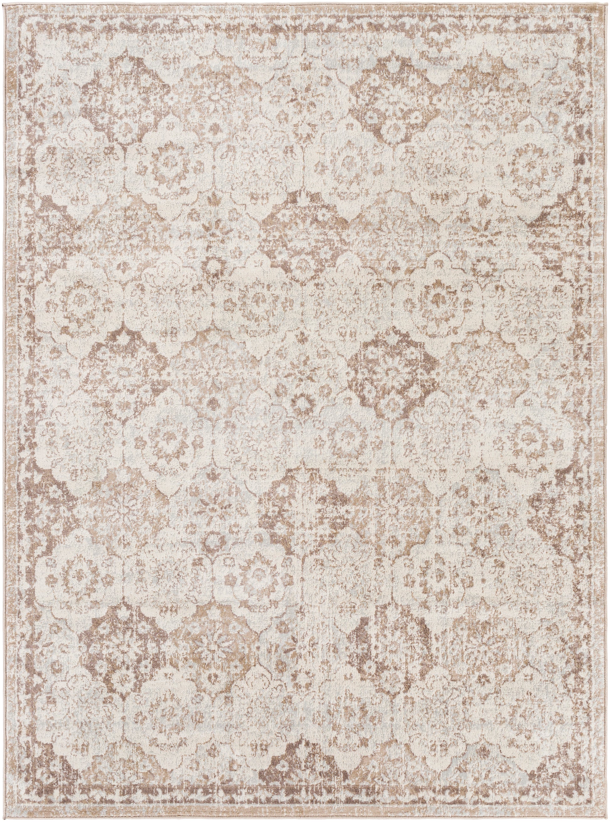 Surya Roma Rom-2368 Camel, Cream, Light Gray Area Rug