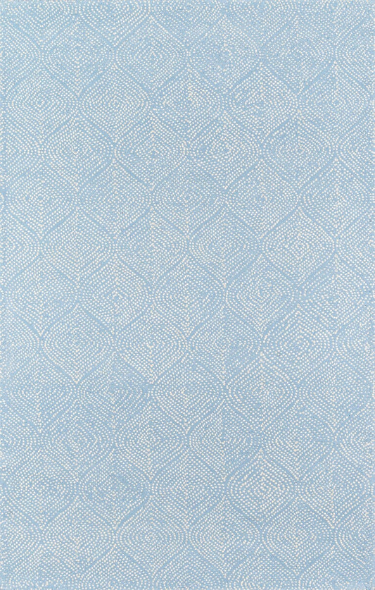 Momeni Madcap Cottage Roman Holiday Via Del Corso Roh-1 Light Blue Solid Color Area Rug