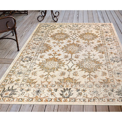 Liora Manne Carmel Vintage Floral 8418/12 Sand Area Rug