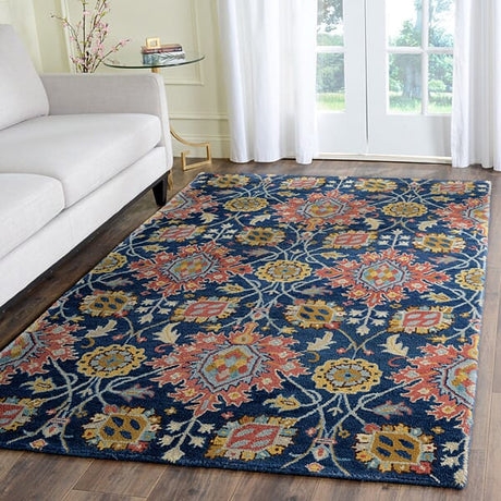 Safavieh Roslyn Ros565A Navy / Multi Rugs.