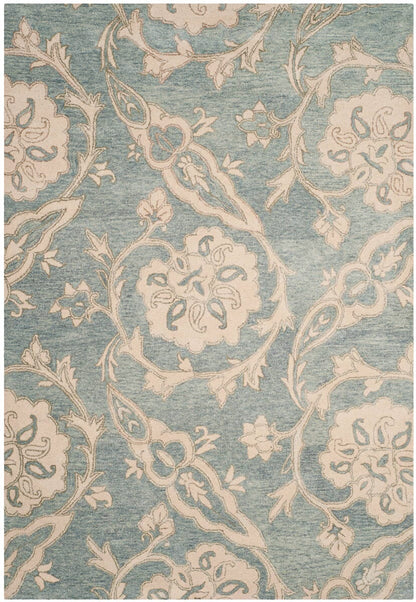 Safavieh Roslyn Ros901A Light Blue / Ivory Floral / Country Area Rug