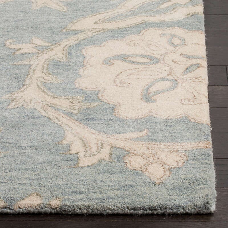 Safavieh Roslyn Ros901A Light Blue / Ivory Floral / Country Area Rug