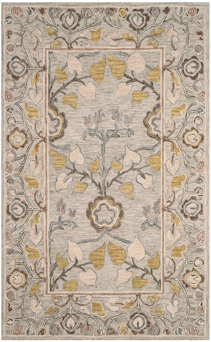 Safavieh Roslyn Ros908A Light Grey / Multi Rugs.