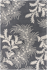 Chandra Rowe row-11107 Gray Floral / Country Area Rug