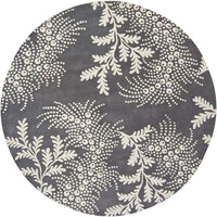 Chandra Rowe row-11107 Gray Floral / Country Area Rug