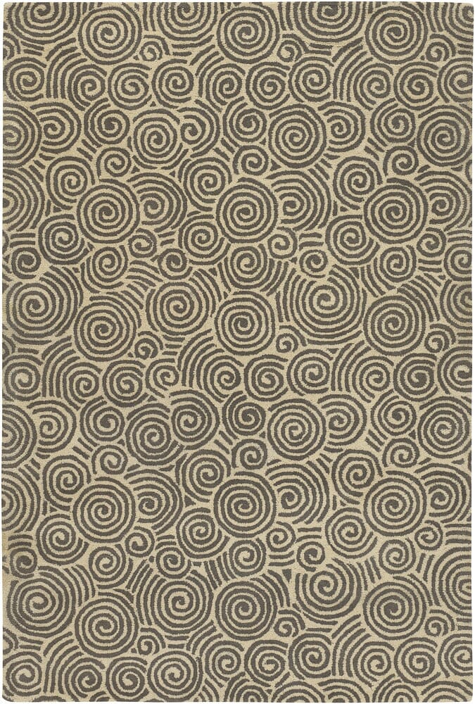 Chandra Rowe Row11119 Grey / Ivory Geometric Area Rug