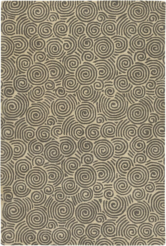 Chandra Rowe Row11119 Grey / Ivory Geometric Area Rug