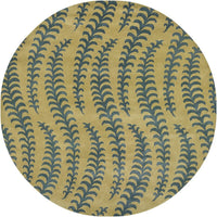 Chandra Rowe Row11122 Green / Blue Floral / Country Area Rug